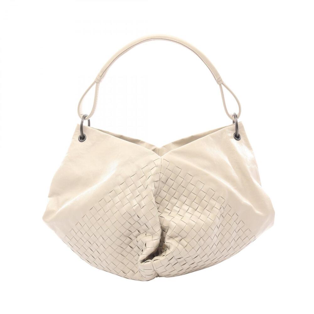 Bottega Veneta Intrecciato Aquilone Fortune Cookie Handbag Leather Beige